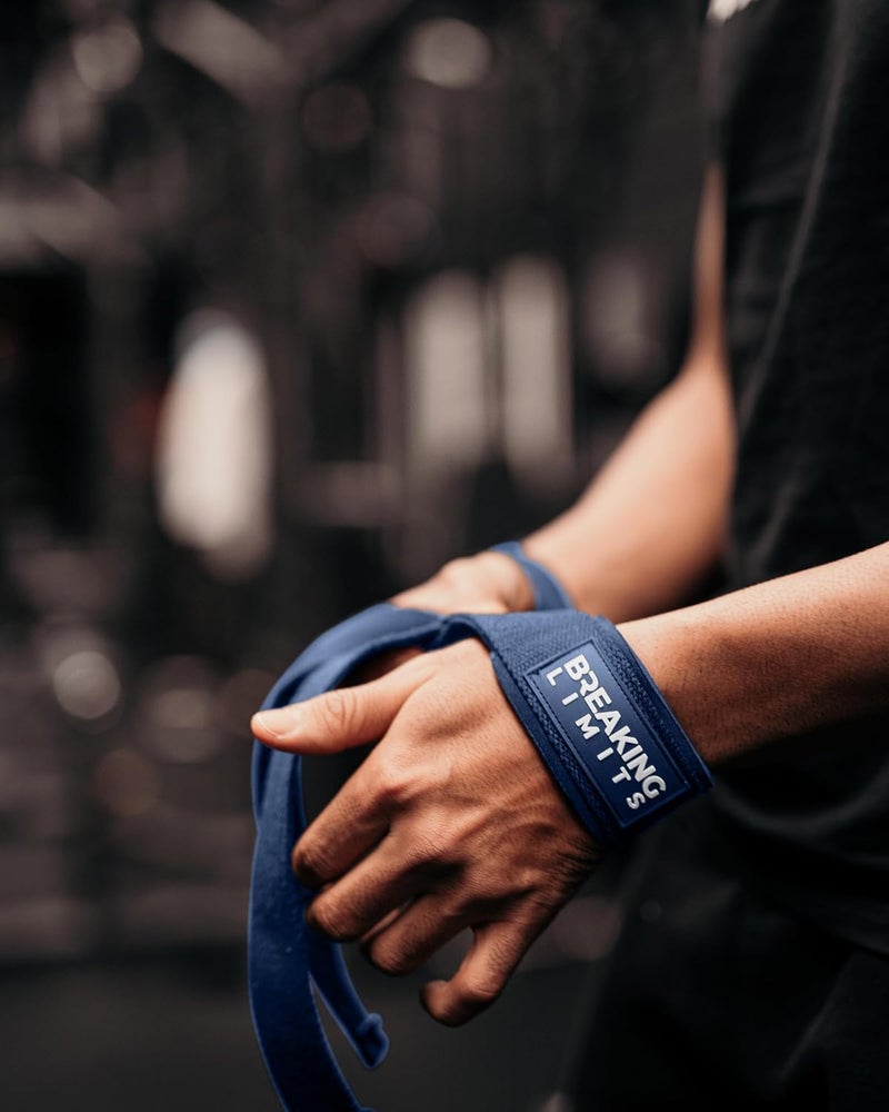 BREAKING LIMITS Gym Straps Weight Lifting Wrist Wraps Bundle – Workout Lifting Straps for Deadlift – Wrist Straps for Weightlifting Men & Women - Muñequeras Para Gym - Image 3